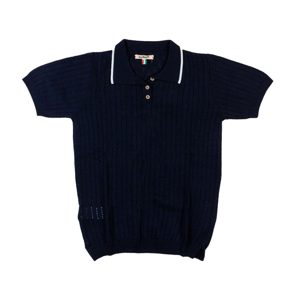 Nupkeet Polo tricot blu navy